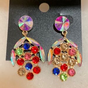 Colorful Crystal Drop Earrings